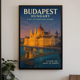 Budapest A City of Lights and History Poster