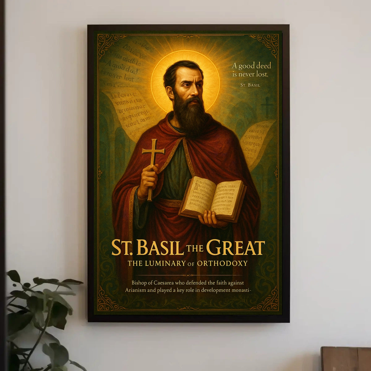 St. Basil The Great The Luminary Of Poster