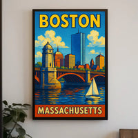 Boston Skyline Poster