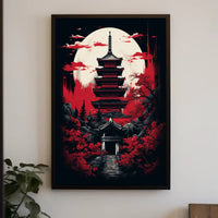 Moonlit Pagoda Poster