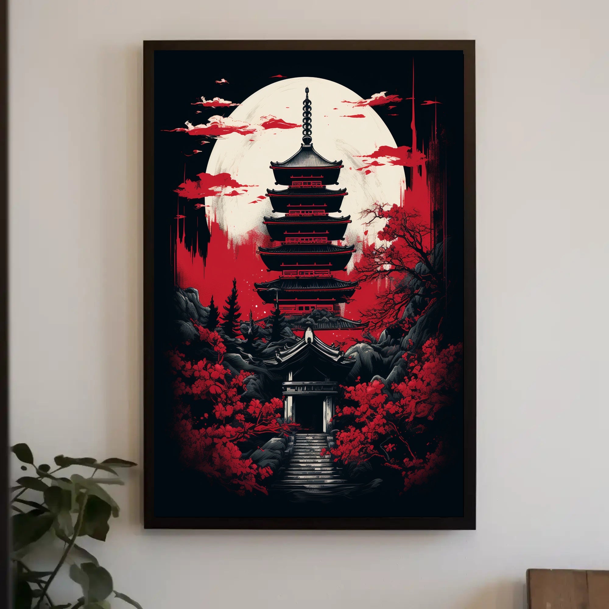Moonlit Pagoda Poster