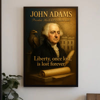 John Adams Vintage Patriotic Historical or Presidential Poster PosterGoat