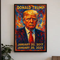 Donald Trump 45th President of the United States Glitch Hop Art Poster