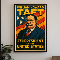William Howard Taft 27th President Poster Vintage Wall Art