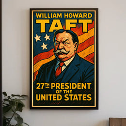 William Howard Taft 27th President Poster Vintage Wall Art