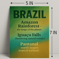 Wonders of Brazil Poster PosterGoat