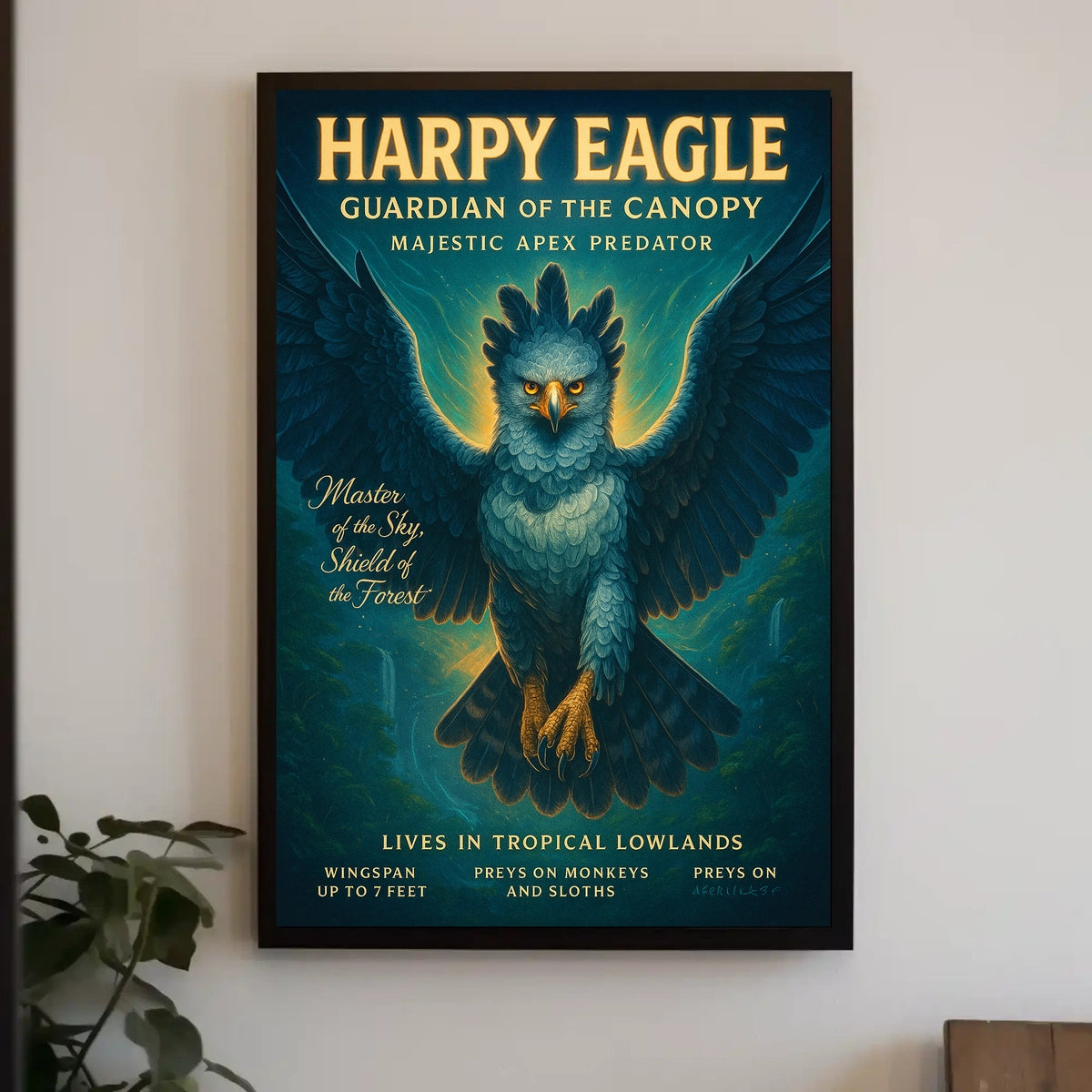 Harpy Eagle Guardian of the Canopy Poster