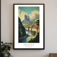 Prague A Scenic View Poster