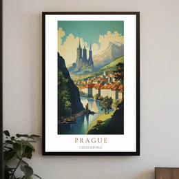 Prague A Scenic View Poster