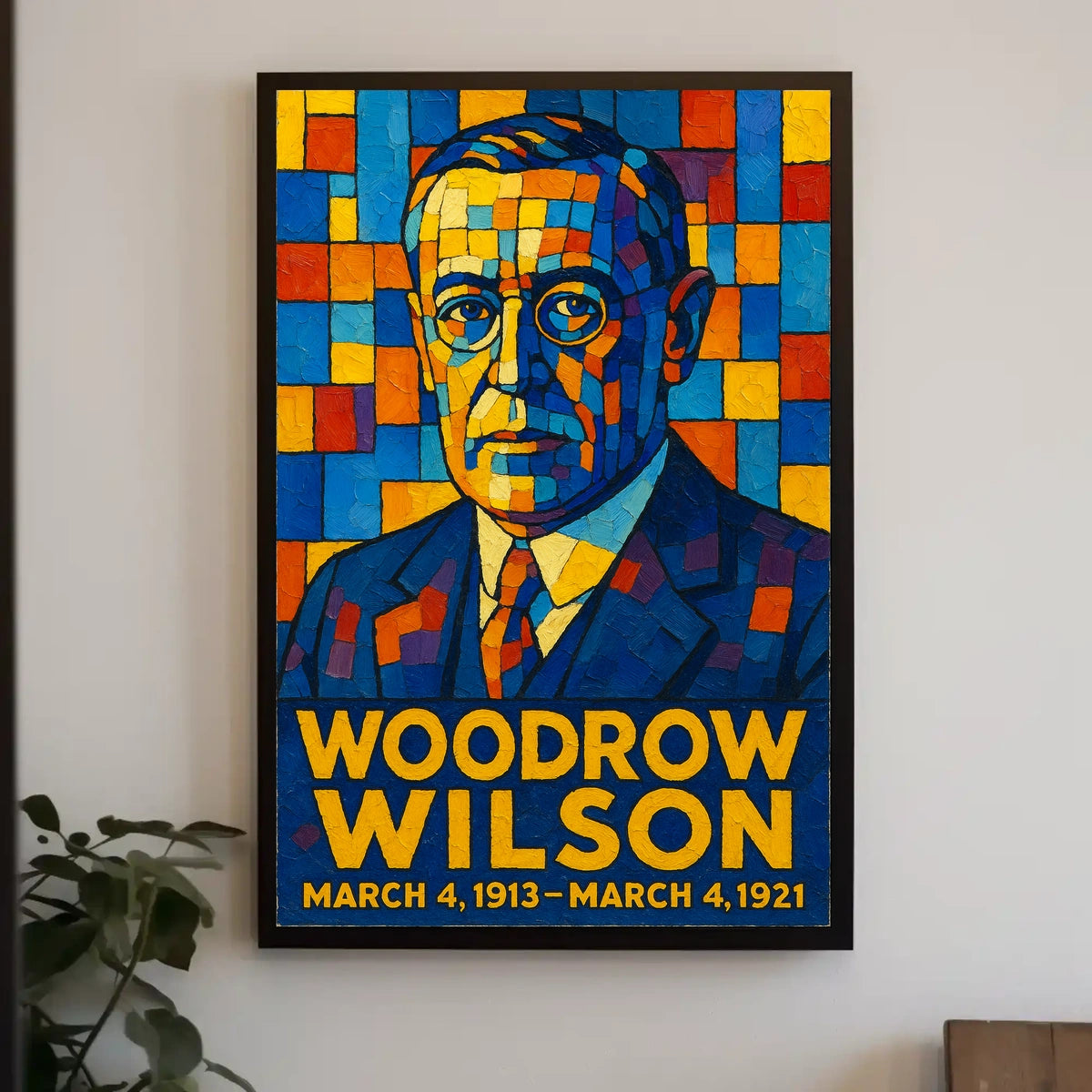 Woodrow Wilson Presidential Term Poster