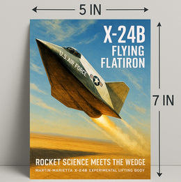 X-24B Flying Flatiron Poster PosterGoat