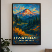 Lassen Volcanic National Park Poster Wall Art Print