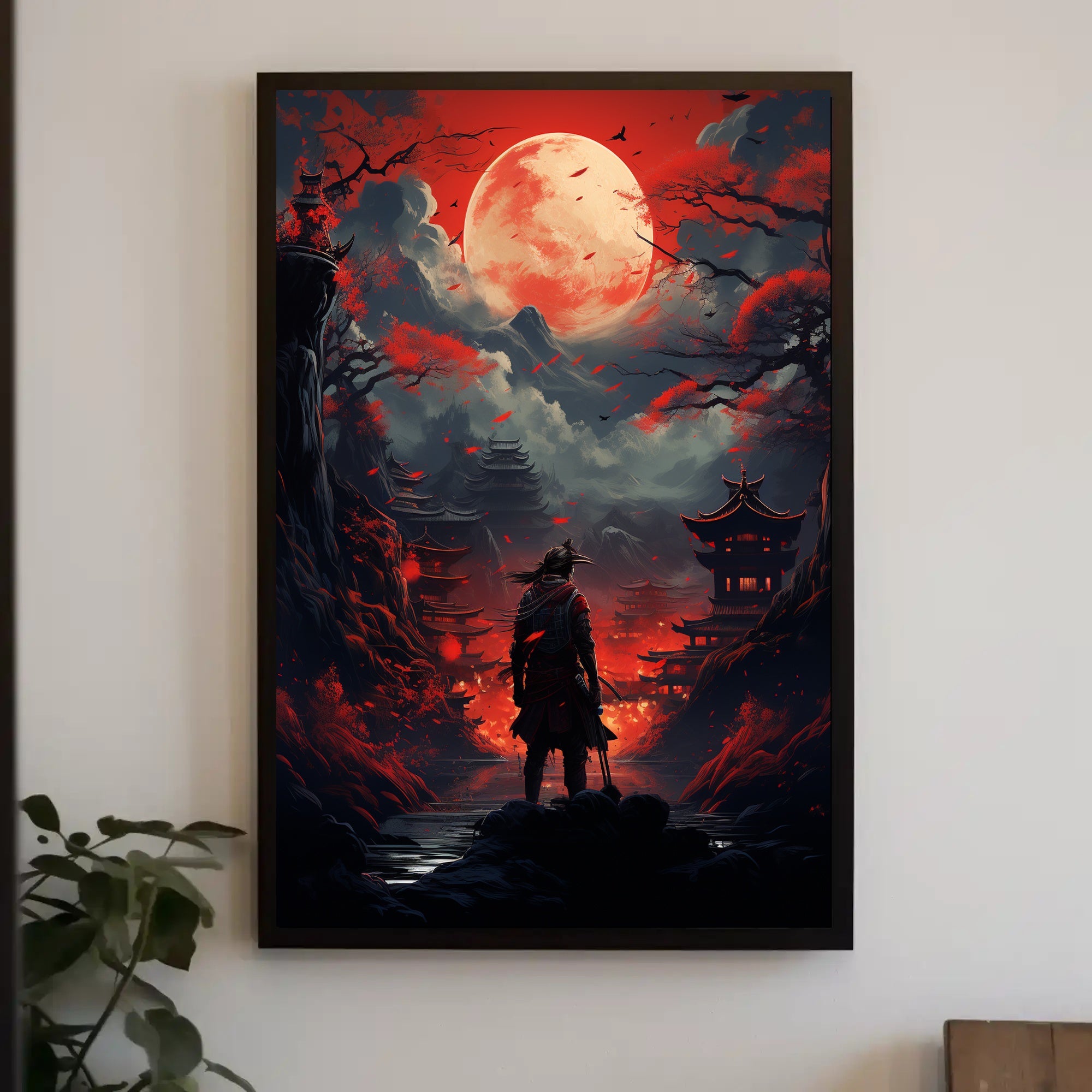 Samurai Under The Blood Moon Poster