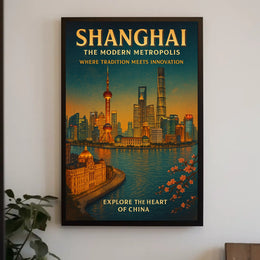 Shanghai The Modern Metropolis Poster