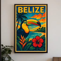 Belize Tropical Paradise Poster