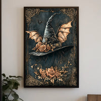 Whimsical Witch's Hat Magic Artistic Poster