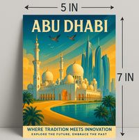Abu Dhabi Skyline Art Print: Urban or Cityscape Poster