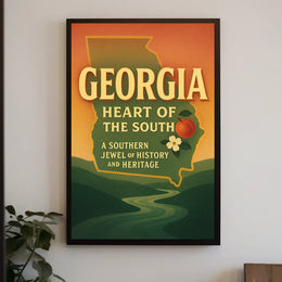 Georgia Heart Of The South Poster