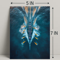 Rowing In Harmony Poster PosterGoat