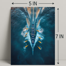 Rowing In Harmony Poster PosterGoat