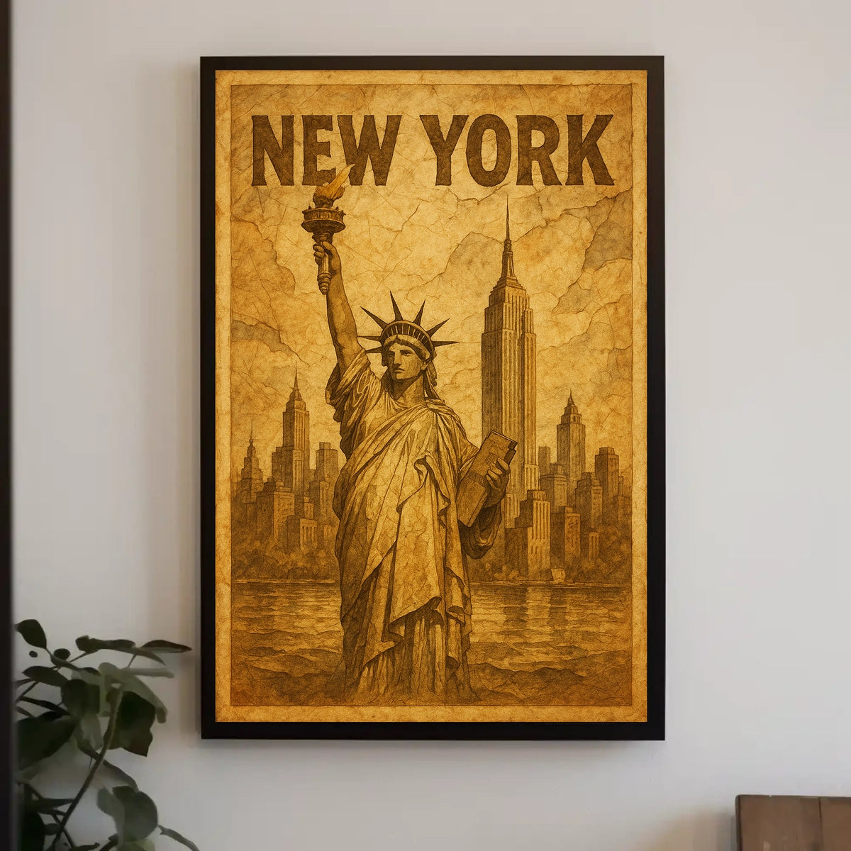 New York Iconic Landmarks Poster