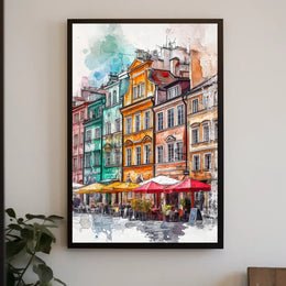 Poland Warsaw Old Town Square Poster