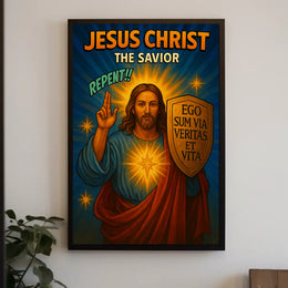 Jesus Christ – The Savior Poster PosterGoat
