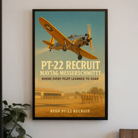 Ryan PT-22 Historic Aircraft WWII Poster