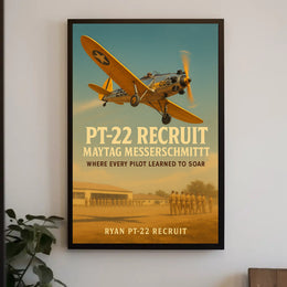 Ryan PT-22 Historic Aircraft WWII Poster