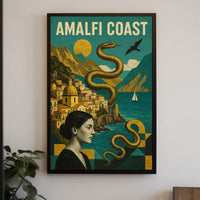 Amalfi Coast Enchanting Escape Poster 18x24 Wall Art