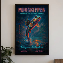 Mudskipper Natures Amphibious Marvel Poster