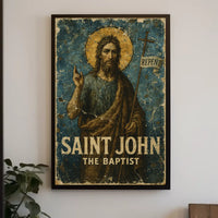 Saint John the Baptist Renaissance Religious Art Poster