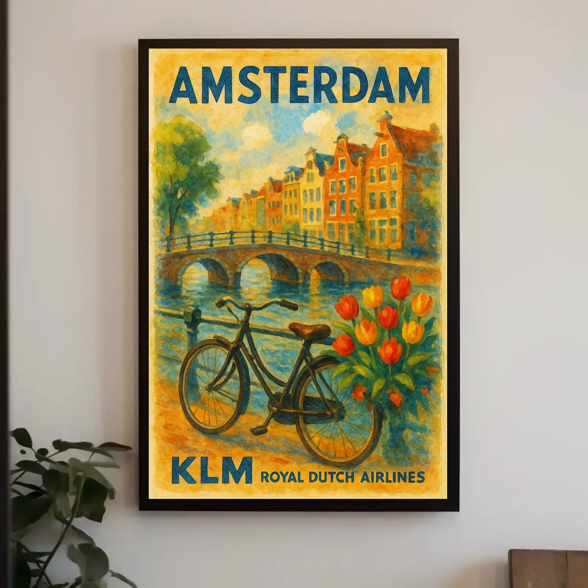 Amsterdam Travel Poster