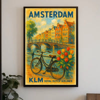 Amsterdam Travel Poster