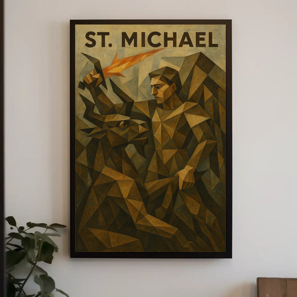 St. Michael A Geometric Tribute Poster
