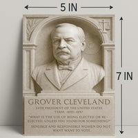 Grover Cleveland 24th President Wall Art Print PosterGoat