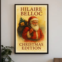 Hilaire Belloc Vintage Christmas Literature Cultural Poster