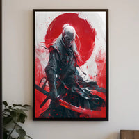 Warrior Fantasy Poster: Samurai with Glowing Katana PosterGoat