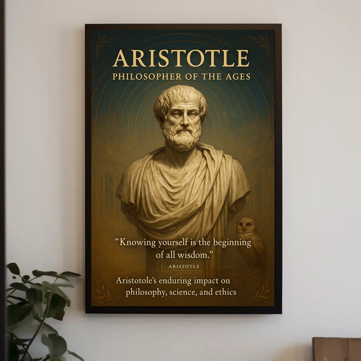 Aristotle Philosopher Of The Ages Poster