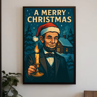 A Merry Christmas With A Presidential Poster