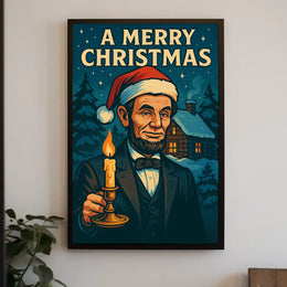 A Merry Christmas With A Presidential Poster