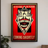 Vintage Devil Sorcar's Magic Show Theatrical Poster