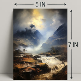 Majestic Mountain Landscape Poster