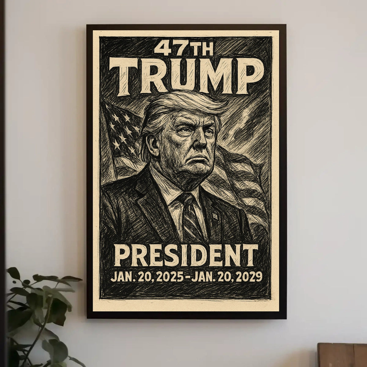 Visionary Trump Surrealism Bold Leadership Poster