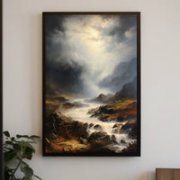 Dramatic Wilderness Landscape: Photorealistic National Park Poster