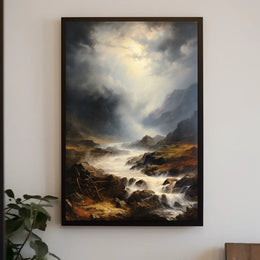 Dramatic Wilderness Landscape: Photorealistic National Park Poster