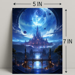 Celestial Cityscape Poster