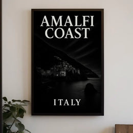 Amalfi Coast Italy Poster Wall Art Scenic Coastal Print