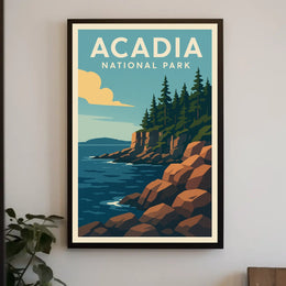 Acadia National Park Scenic Wanderlust Poster