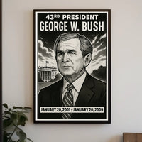 George W. Bush 43rd President Poster